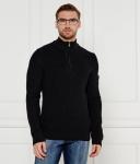 Свитер мужской Joop! Jeans Генри с воротником на молнии, черный - фото