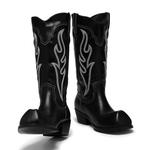 Сапоги KOI Cryptek Snub Nose Tall Cowboy Boots - Black Vintage, черный - фото 4