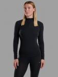 Топ Malli Zip из шерсти Merino Wool Rich Montane, Black - фото