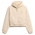 Толстовка Superdry Active Tech Fleece full zip, бежевый - фото