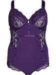 Боди Devoted by Zizzi Nina, темно-фиолетовый - фото
