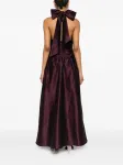 Платье макси с бантом Viktor & Rolf, фиолетовый - фото 4