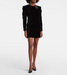 Мини-платье Danee из бархата с декором Isabel Marant, черный - фото 2