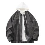 Джинсовая куртка унисекс LIVINGTOWN, Темно-серый - фото 13