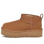 Кроссовки classic ultra mini platform 'chestnut' Ugg, бежевый - фото