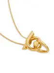 Колье с подвеской Gancini Ferragamo, золотой - фото 2