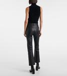 Узкие кожаные брюки Duke Joseph, черный - фото 3