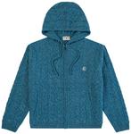 Рубашка на молнии Eric Emanuel EE Cable Knit Zip-Up, синий - фото