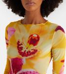 Цветочное сетчатое макси-платье Same, Yellow Tropical - фото 4