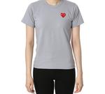 Футболка женская серая CDG Play, серый - фото 3