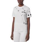 Футболка женская Burberry с узором, белый / черный - фото 2