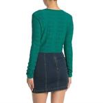 Текстурированный укороченный свитер зеленого цвета BCBGeneration - фото 2