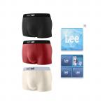 Мужские трусы боксеры упаковка 3 штуки Lee, темно-синий - фото 3