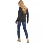 Свитер Vero Moda Le File V Neck, серый - фото 2