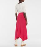 Юбка миди из шелка Naya Stella McCartney, Hot Pink - фото 3