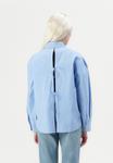 Блуза Abercrombie & Fitch OVERSIZED TIE BACK SHIRT, Light Blue - фото