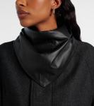 Кожаный шарф Lemaire, Black - фото 2