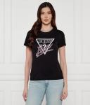 Футболка Guess Jeans с принтом логотипа, черный - фото
