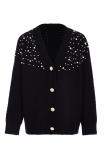 Вязаный кардиган caissa, черный - фото