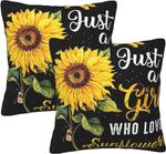 BURLOE Чехлы для декоративных подушек Sunflower Plush White - фото