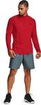 Футболка Under Armour Men's Tech 2.0 ½ Zip, Red (602)/Black - фото 4