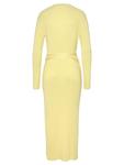 Длинное платье LASCANA Strick, желтый - фото 4