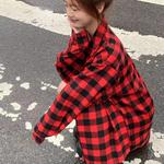 Футболка унисекс BRUMAIRE, комплект (Чёрно-белая клетчатая блузка и чёрные брюки) - фото 8