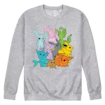 Мужская флисовая толстовка Pokemon Evolutions Licensed Character, серый - фото