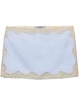 Prada юбка мини с кружевом, синий - фото