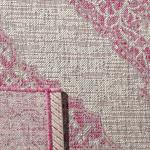 Ковер SAFAVIEH, 275 x 366 см, Courtyard Collection Light Grey/Black CY8751 для дома и улицы, водонепроницаемый, легко чистится, для патио, заднего двора, прихожей - фото 5