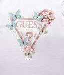 Футболка детская Guess с бабочками, белый - фото 3