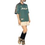 Футболка для футбола унисекс Mizuno, каменно-бирюзовый зеленый - фото