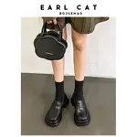 Лоферы женские черные Earl Cat, экрю - фото 5