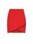 Мини-юбка faina, красный - фото