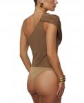 Женский боди Lovina Drape JLUXLABEL, Brown - фото 3