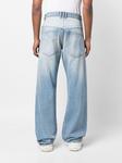 Balmain exposed-pocket cotton jeans, синий - фото 4