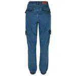 Джинсы Urban Classics Organic Stretch Cargo high waist, синий - фото 2