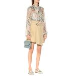 Замшевая мини-юбка Chloé, Sleepy Beige - фото 2