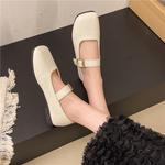 LEXON Бежевые балетки Mary Jane, цвет Beige - фото 4