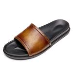 Шлепанцы мужские янтарно-желтый Brounvanm - фото