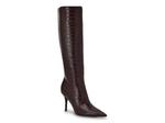 Ботинки Guess Gressa Wide Calf Boot, Wine Croc Print - фото