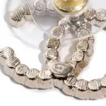 Chanel Металлические серьги золотые для женщин - фото 6