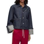 Куртка джинсовая женская Loewe на пуговицах, синий - фото 4