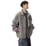 Пуховик Unisex Lapel Thickened Puffer X1617, серый puffer jacket - фото 9