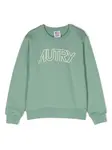 Джемпер с логотипом Autry Kids, зеленый - фото