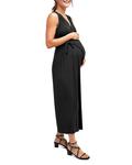Комбинезон для беременных Nom Maternity Francesca Surplice, черный - фото 6