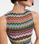 Мини-платье Zig Zag с открытой спиной Missoni, Multicolor w/Dark Base - фото 4