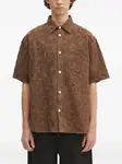 Рубашка с короткими рукавами Norse Projects, коричневый - фото