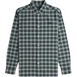 Клетчатая рубашка FRED PERRY, зеленый - фото