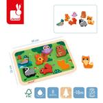 Janod, Деревянный пазл 3D Лес, 7 деталей. - фото 2